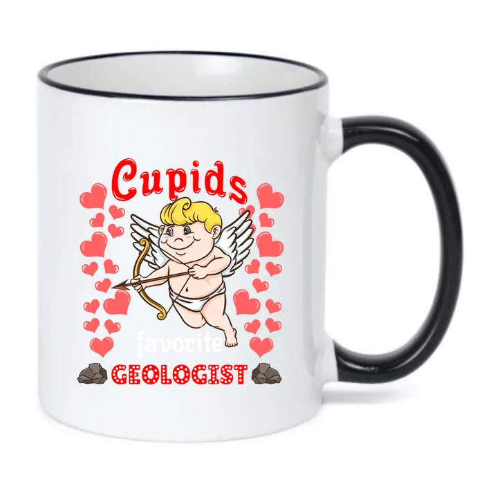 Cupids Favorite Geologist Valentines Day Gift Black Color Changing Mug