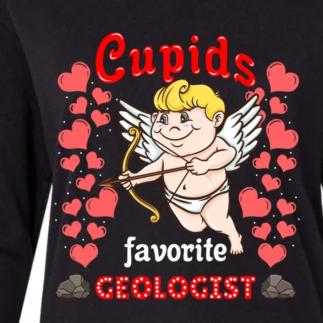 Cupids Favorite Geologist Valentines Day Gift Womens Cotton Relaxed Long Sleeve T-Shirt