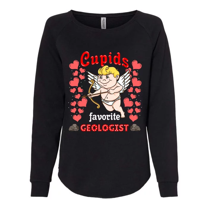 Cupids Favorite Geologist Valentines Day Gift Womens California Wash Sweatshirt