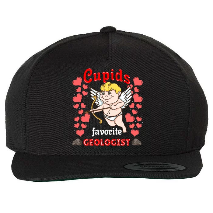 Cupids Favorite Geologist Valentines Day Gift Wool Snapback Cap