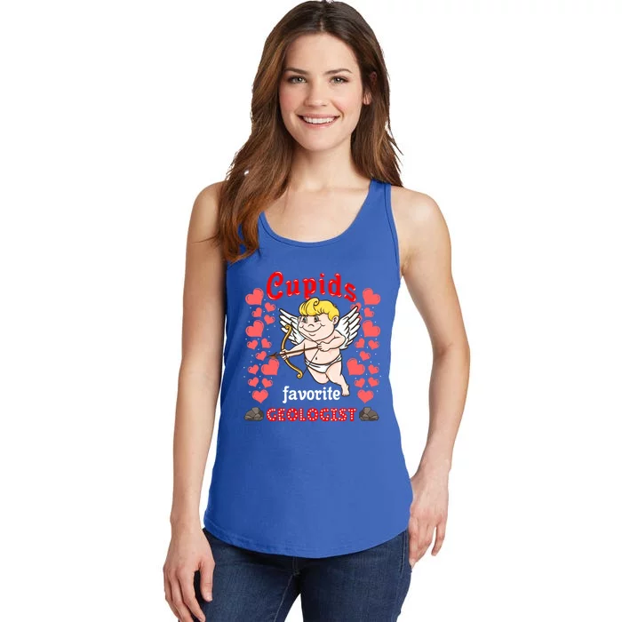 Cupids Favorite Geologist Valentines Day Gift Ladies Essential Tank