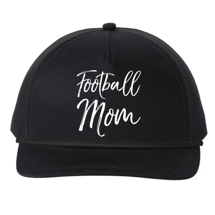 Cute Football Gift For Mothers Sports Mama Gift Football Mom Gift Snapback Five-Panel Rope Hat