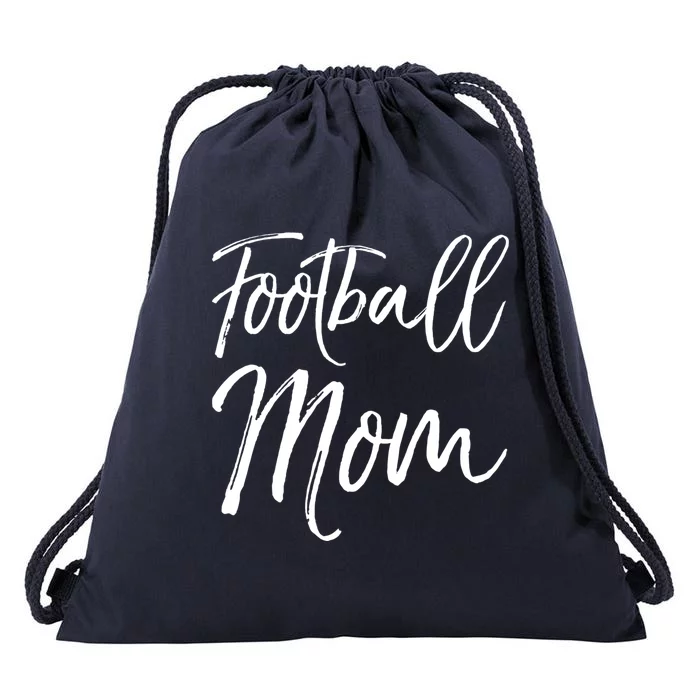 Cute Football Gift For Mothers Sports Mama Gift Football Mom Gift Drawstring Bag