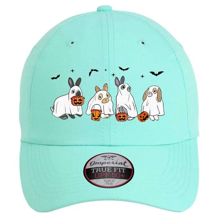 Cute Fall Ghost Bunny Rabbit Halloween Costume Spooky Season The Original Performance Cap