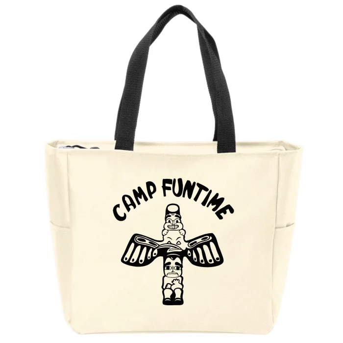 Camp Funtime Gift Punk Rock Retro Summer Zip Tote Bag