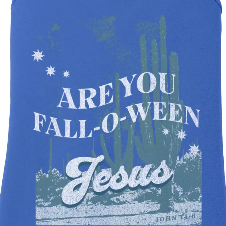 Christian Faith God Follow Jesus Hallowen Fall O Ween Gift Ladies Essential Tank