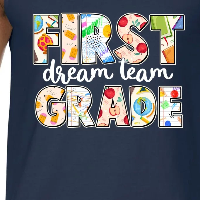 Cute First Grade Dream Team Back To School Comfort Colors® Tank Top