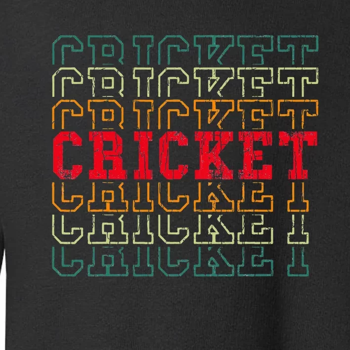 Cricket Funny Graphic For Player Toddler Sweatshirt