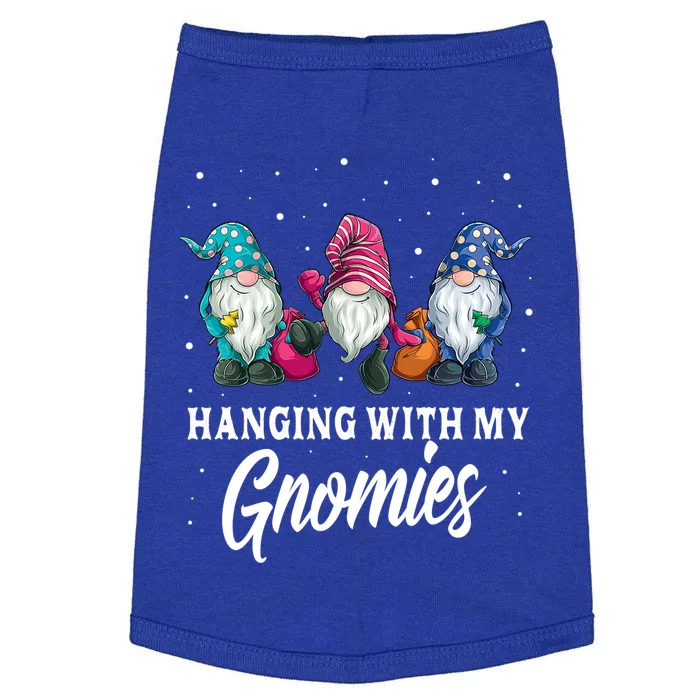 Christmas Funny Gift Hanging With My Gnomies Funny Garden Gnome Gift Doggie Tank