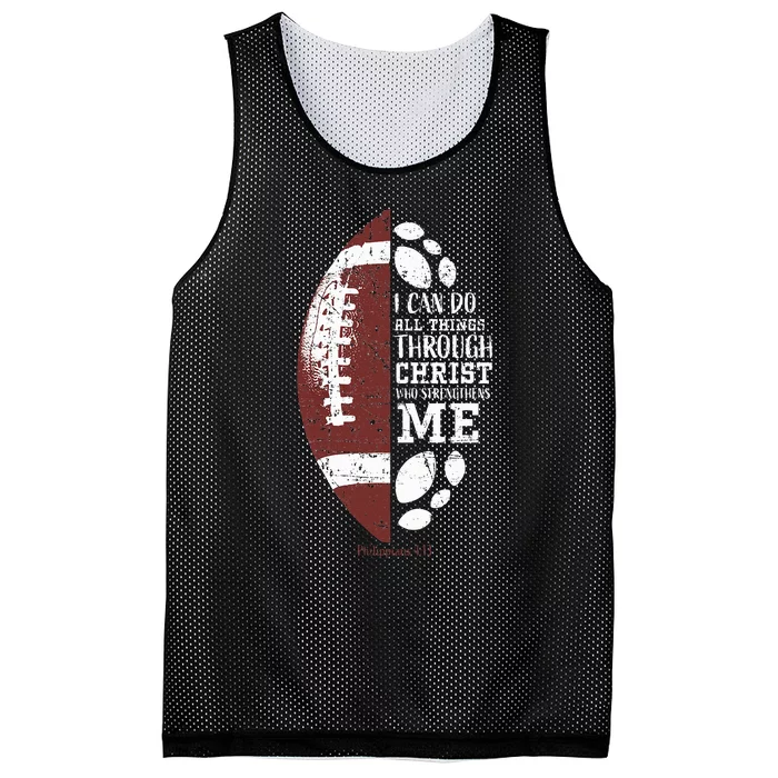 Christian Football Gifts Religious Verse Mesh Reversible Basketball Jersey Tank