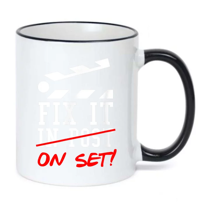 Cinematographer Filmmaker Gift Fix It In Post Black Color Changing Mug