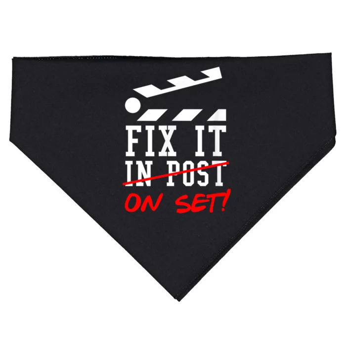 Cinematographer Filmmaker Gift Fix It In Post USA-Made Doggie Bandana