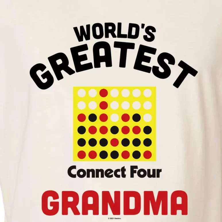 Connect Four Grandparents Day Worlds Greatest Grandma Gift Garment-Dyed Women's Muscle Tee