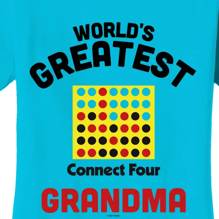 Connect Four Grandparents Day Worlds Greatest Grandma Gift Women's T-Shirt