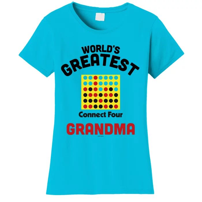 Connect Four Grandparents Day Worlds Greatest Grandma Gift Women's T-Shirt