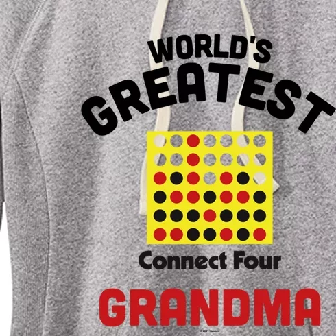 Connect Four Grandparents Day Worlds Greatest Grandma Gift Women's Fleece Hoodie