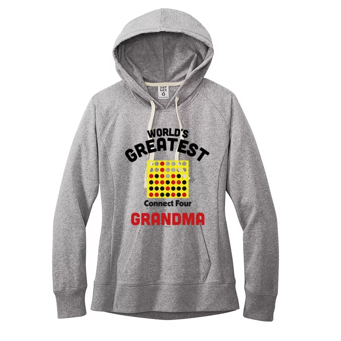 Connect Four Grandparents Day Worlds Greatest Grandma Gift Women's Fleece Hoodie