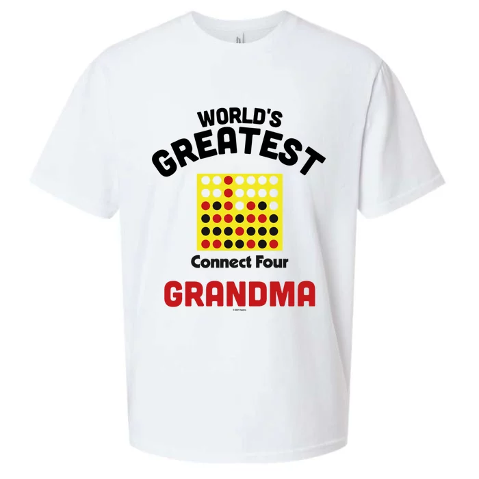 Connect Four Grandparents Day Worlds Greatest Grandma Gift Sueded Cloud Jersey T-Shirt