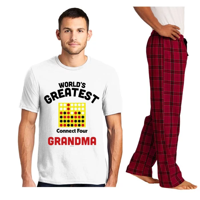 Connect Four Grandparents Day Worlds Greatest Grandma Gift Pajama Set