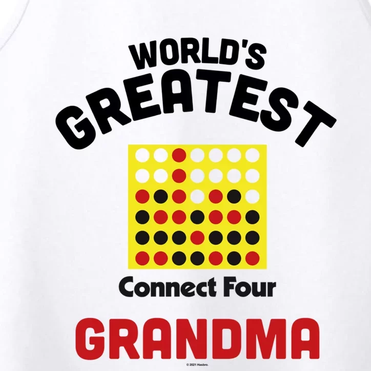 Connect Four Grandparents Day Worlds Greatest Grandma Gift Performance Tank