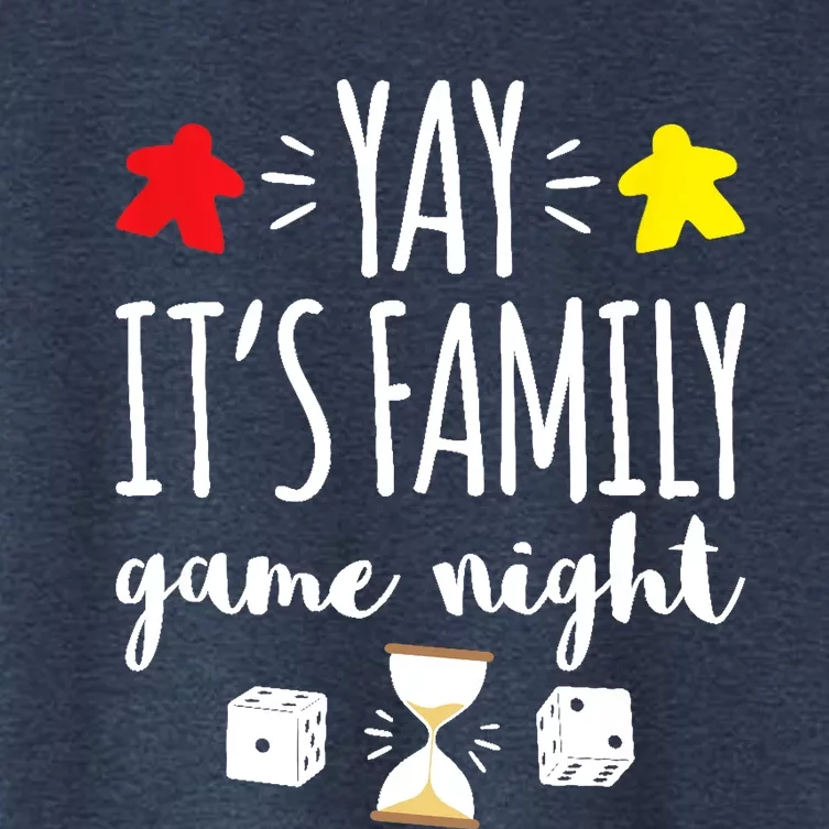 Celebrate Family Game Night Board Games Card Games Women's Crop Top Tee