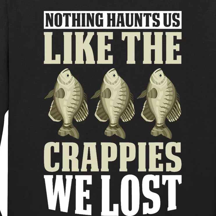 Crappie Fishing Gear Fishing Lure Fishing Net Crappe Fisher Tall Long Sleeve T-Shirt