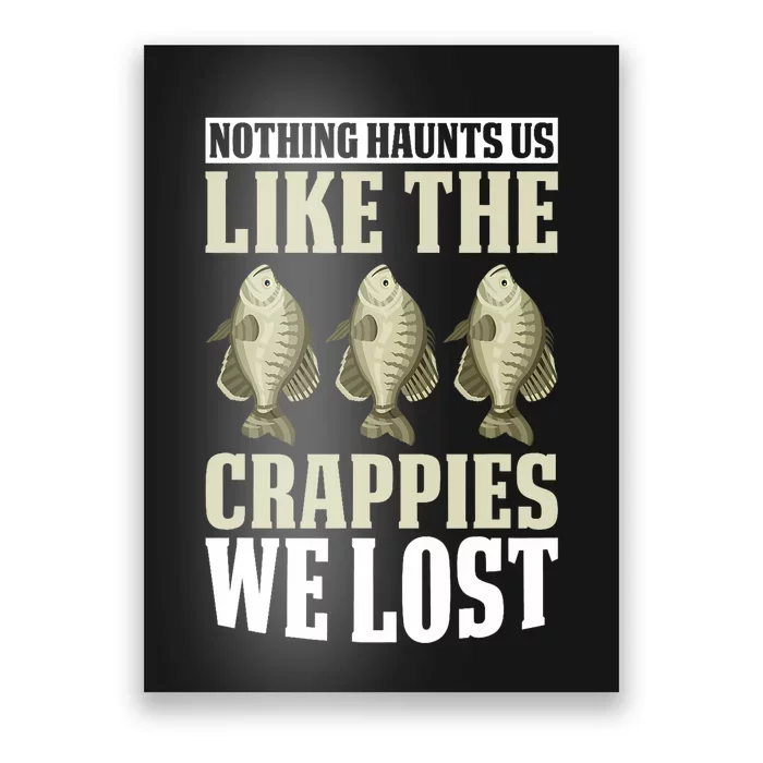 Crappie Fishing Gear Fishing Lure Fishing Net Crappe Fisher Poster