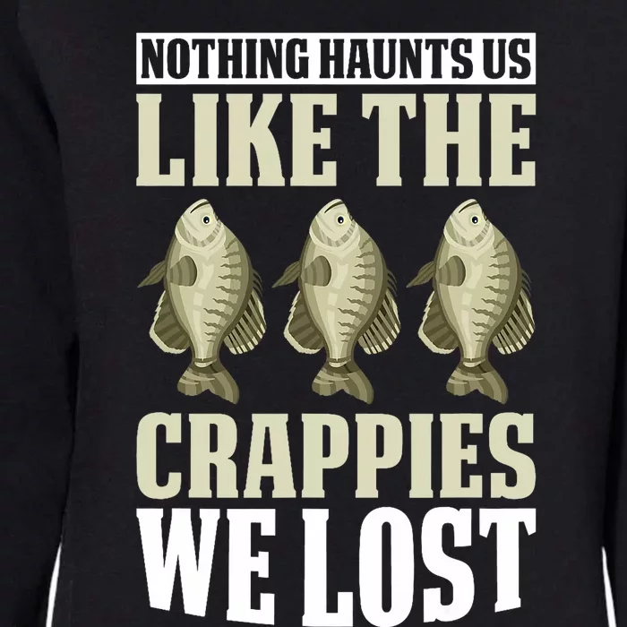 Crappie Fishing Gear Fishing Lure Fishing Net Crappe Fisher Womens California Wash Sweatshirt