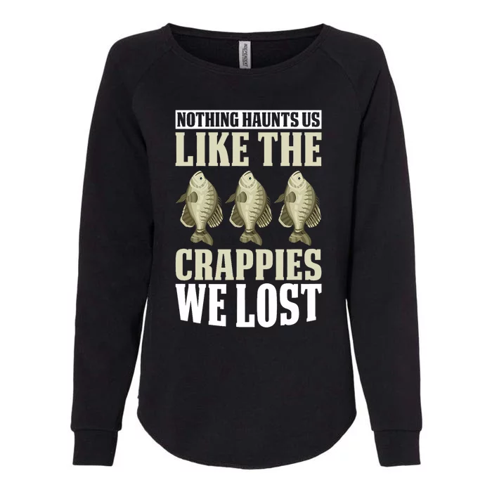 Crappie Fishing Gear Fishing Lure Fishing Net Crappe Fisher Womens California Wash Sweatshirt