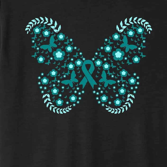 Cancer Fight Gift Idea Support Cervical Cancer Awareness ChromaSoft Performance T-Shirt