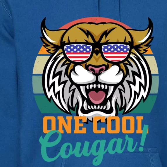 Cougar Funny Gift America National Cougar Day Wildlife Gift Premium Hoodie