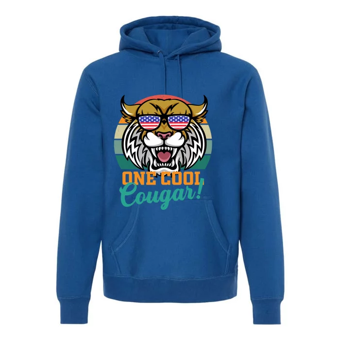 Cougar Funny Gift America National Cougar Day Wildlife Gift Premium Hoodie