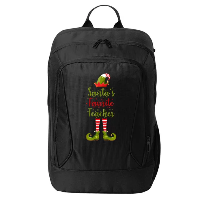 Christmas Funny Gift For Teachers SantaS Favorite Teacher Gift City Backpack