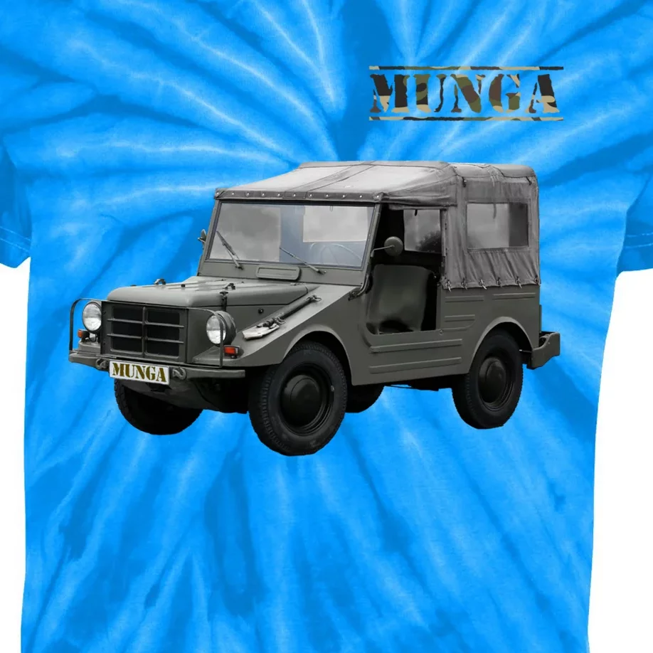 Classic Fourcute Giftwheel Drive Car Munga Bundeswehr Army Oldtimer Gift Kids Tie-Dye T-Shirt