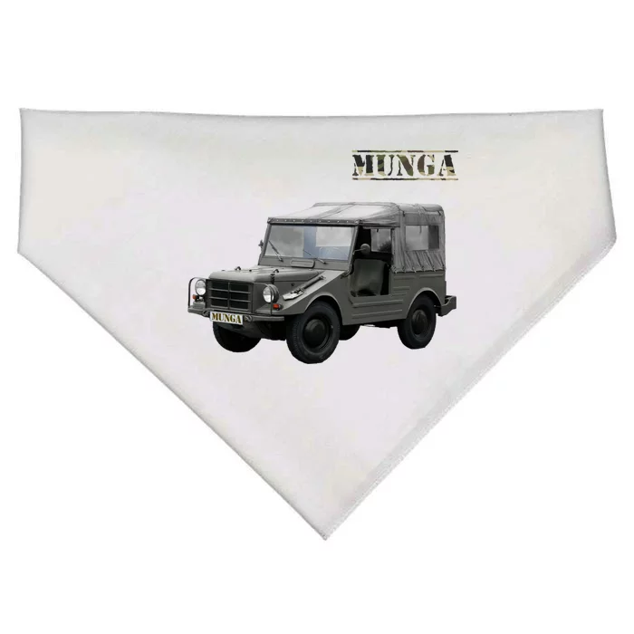 Classic Fourcute Giftwheel Drive Car Munga Bundeswehr Army Oldtimer Gift USA-Made Doggie Bandana