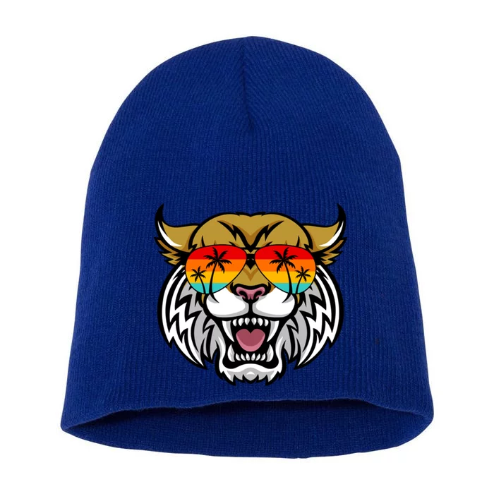 Cougar Funny Gift Students National Cougar Day Gift Short Acrylic Beanie