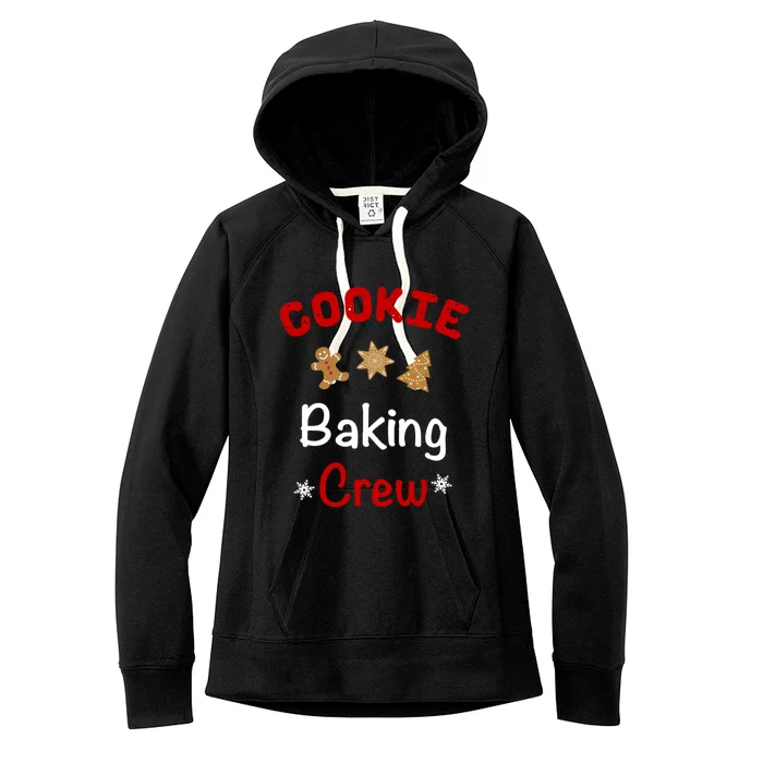 Christmas Funny Great Gift Cookie Baking Crew Cool Gift Cute Gift Women's Fleece Hoodie