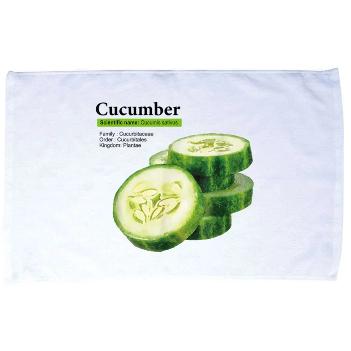 Cucumber Funny Graphic Vegetable Food Microfiber Hand Towel