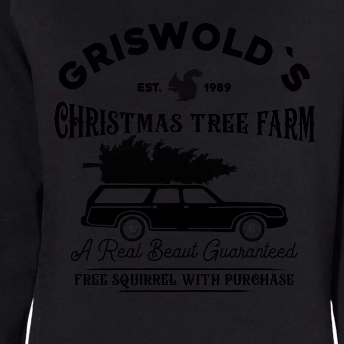 Cool Funny Griswold Christmas Tree Farm Womens California Wash Sweatshirt