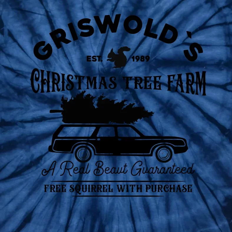 Cool Funny Griswold Christmas Tree Farm Tie-Dye T-Shirt