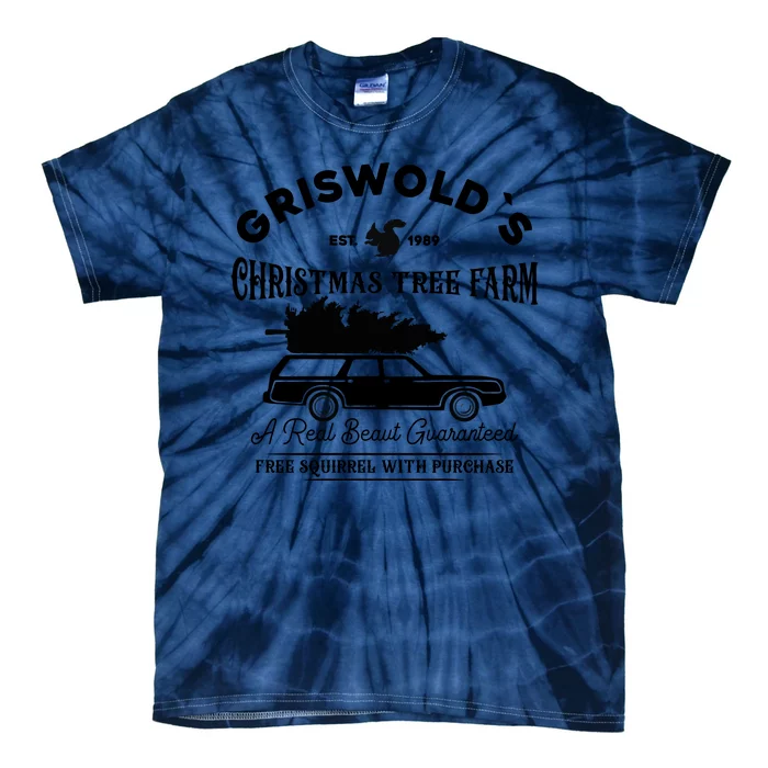 Cool Funny Griswold Christmas Tree Farm Tie-Dye T-Shirt