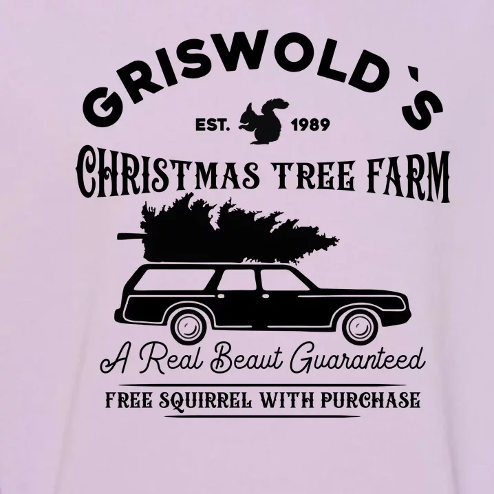 Cool Funny Griswold Christmas Tree Farm Garment-Dyed Sweatshirt