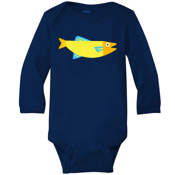 Colored Fish Gift Baby Long Sleeve Bodysuit