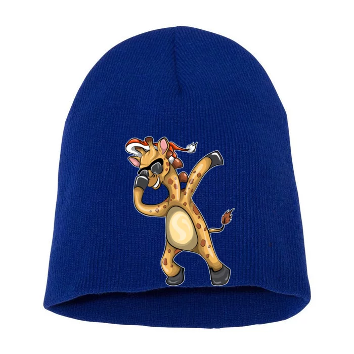 Christmas Funny Gift Animal Dabbing Giraffe Funny Gift Short Acrylic Beanie