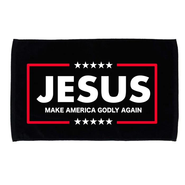 Christian Funny Gift Make America Godly Again Gift Microfiber Hand Towel