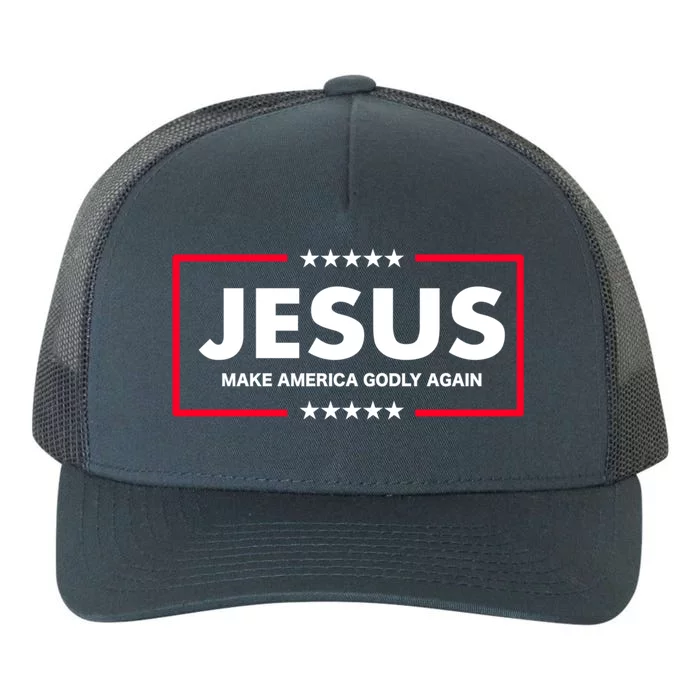 Christian Funny Gift Make America Godly Again Gift Yupoong Adult 5-Panel Trucker Hat