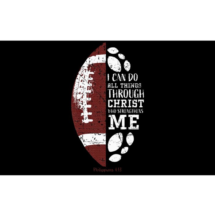 Christian Football Gifts Religious Verse Bumper Sticker