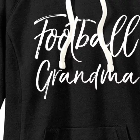 Cute Football Grandmother Gift Football Grandma Great Gift Women's Fleece Hoodie