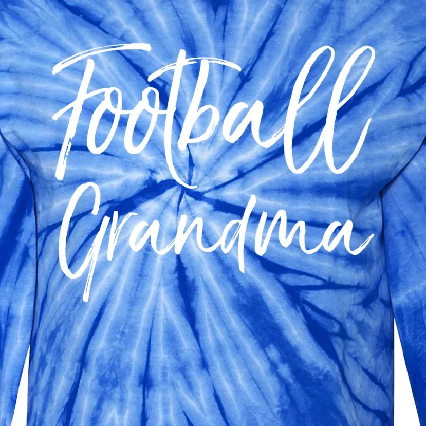 Cute Football Grandmother Gift Football Grandma Great Gift Tie-Dye Long Sleeve Shirt