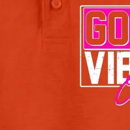 Cool Funny Good Vibes Only Dry Zone Grid Performance Polo